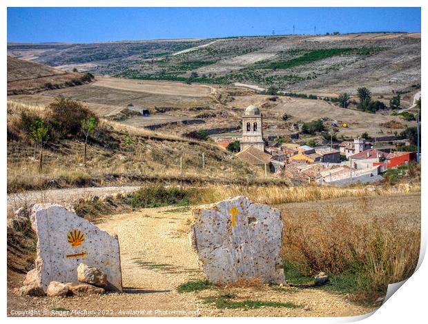 The Spiritual Journey of Pilgrims Print by Roger Mechan