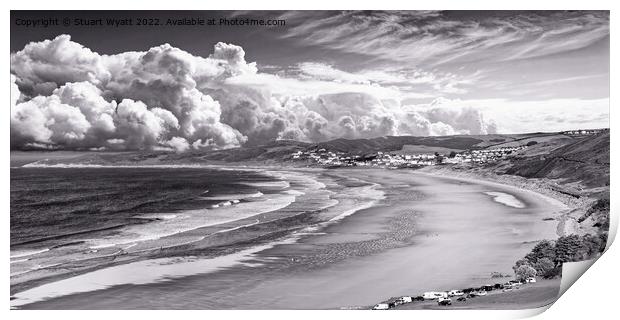 Woolacombe Beach & Bay Print by Stuart Wyatt