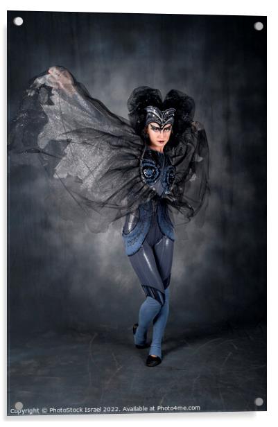 Bat Woman Acrylic by PhotoStock Israel