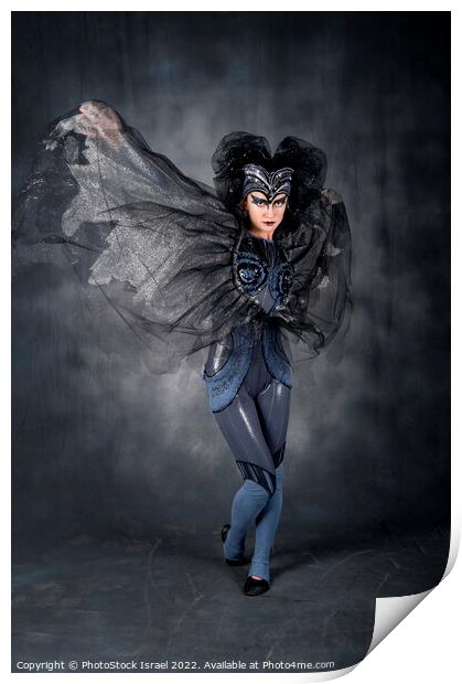 Bat Woman Print by PhotoStock Israel