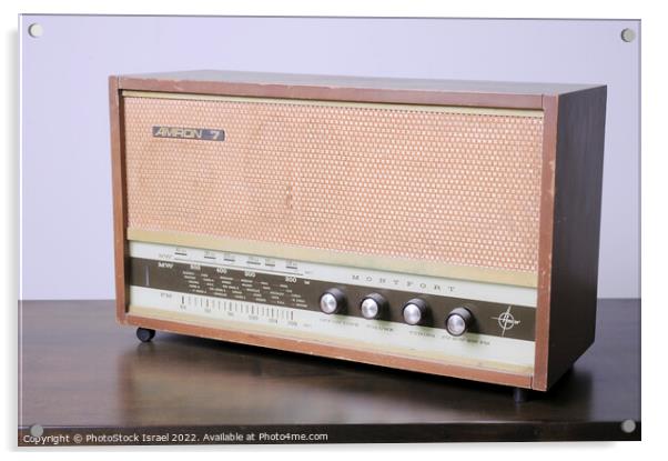 radio receiver  Acrylic by PhotoStock Israel