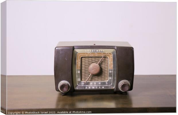 retro Zenith transistor radio receiver  Canvas Print by PhotoStock Israel
