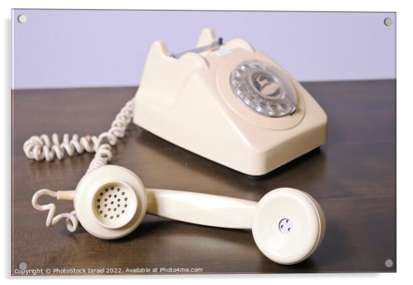 retro telephone  Acrylic by PhotoStock Israel