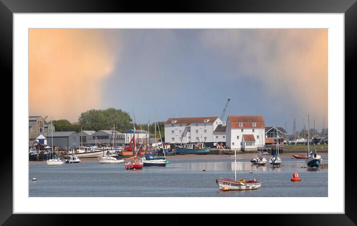 Serenity of Woodbridge Harbour Framed Mounted Print by Kevin Snelling