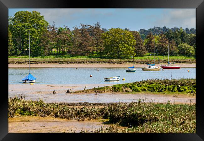 river orwell suffolk Framed Print by Kevin Snelling