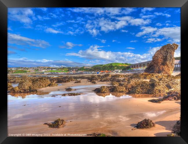 Cullen Village From The Beach Morayshire  Framed Print by OBT imaging