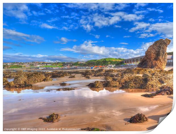 Cullen Village From The Beach Morayshire  Print by OBT imaging
