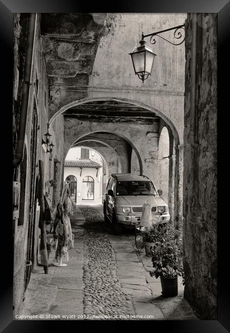 Street Scene, Italy Framed Print by Stuart Wyatt