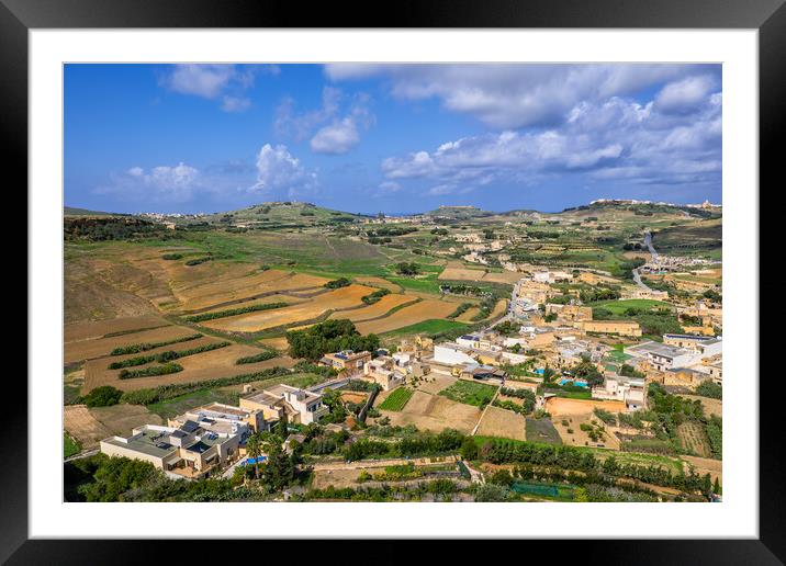 Gozo Island Landscape In Malta Framed Mounted Print by Artur Bogacki