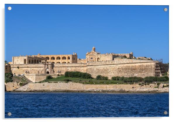 Fort Manoel on Manoel Island in Gzira, Malta Acrylic by Artur Bogacki
