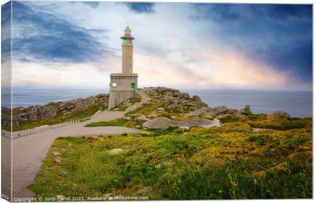 Cape Nariga Lighthouse; Galicia Canvas Print by Jordi Carrio