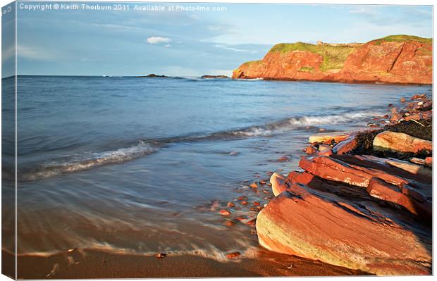 Dunbar Coast Stones Canvas Print by Keith Thorburn EFIAP/b