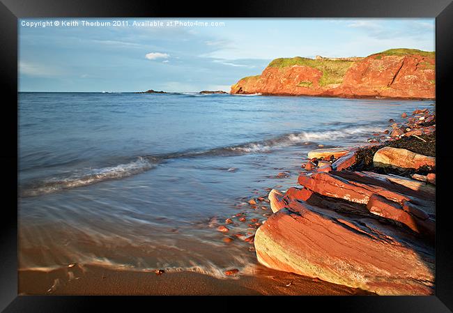 Dunbar Coast Stones Framed Print by Keith Thorburn EFIAP/b
