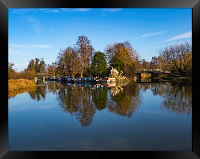 River Wey Surrey Framed Print by Clive Eariss