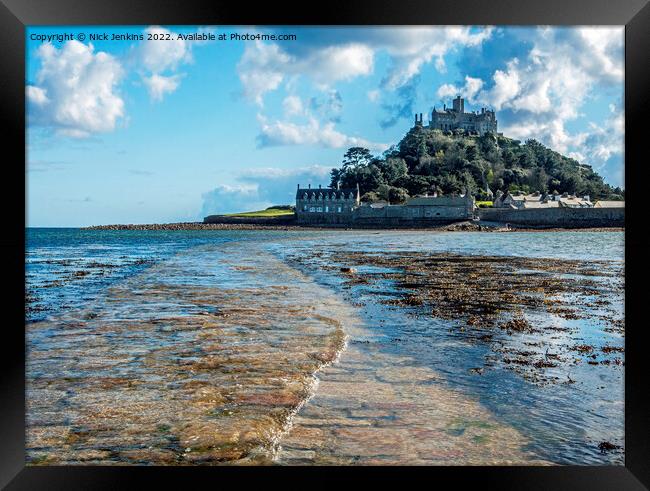 St Michaels Mount Marazion Cornwall in April Framed Print by Nick Jenkins