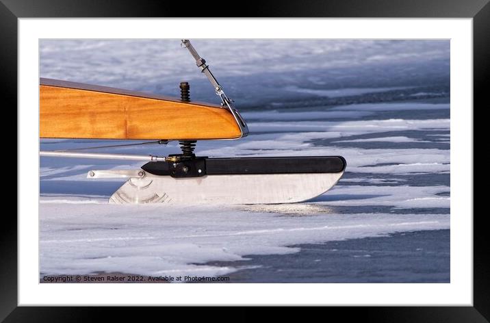 Iceboat Runner Framed Mounted Print by Steven Ralser