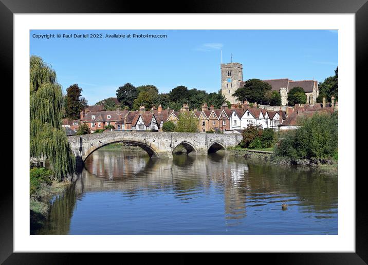 Reflection at Aylesford Framed Mounted Print by Paul Daniell
