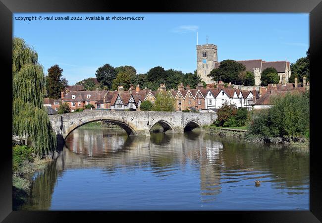 Reflection at Aylesford Framed Print by Paul Daniell