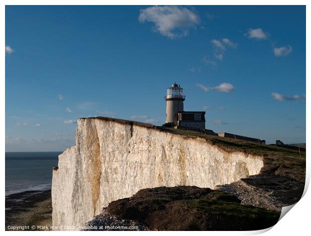 The Belle Tout Lighthouse, Eastbourne. Print by Mark Ward