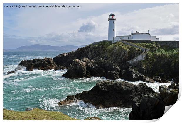 Fanad lighthouse county Donegal Print by Paul Daniell