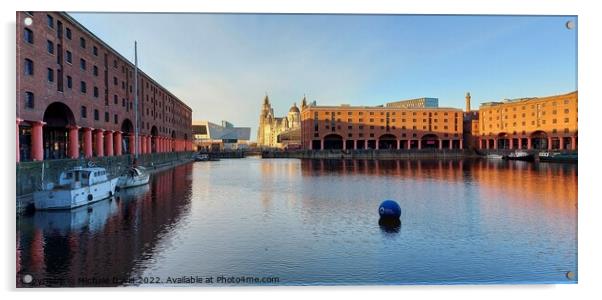 Royal Albert Dock, Liverpool Acrylic by Michele Davis
