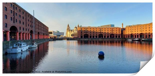 Royal Albert Dock, Liverpool Print by Michele Davis