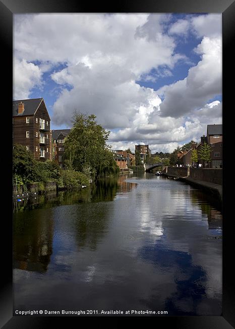 Norwich Riverside Framed Print by Darren Burroughs