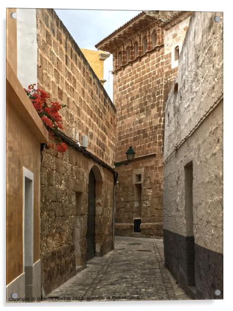  Backstreet of Ciutadella Acrylic by Deanne Flouton