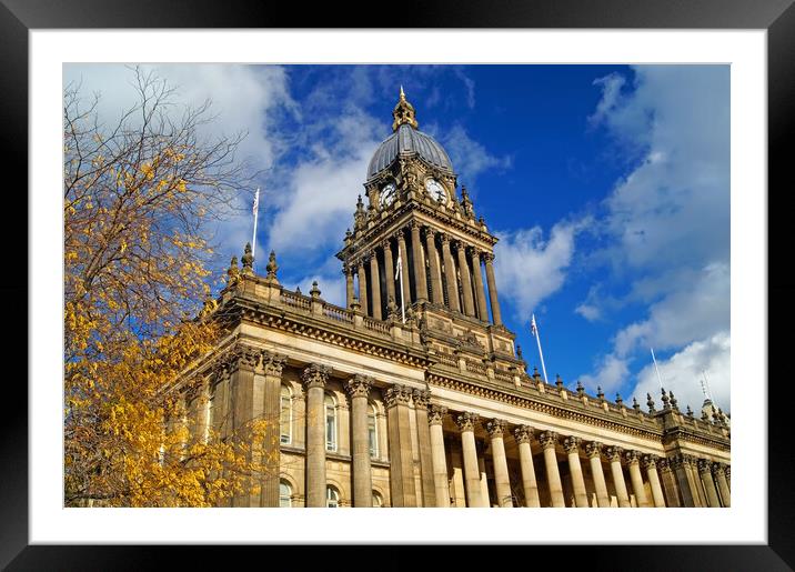 Leeds Town Hall  Framed Mounted Print by Darren Galpin