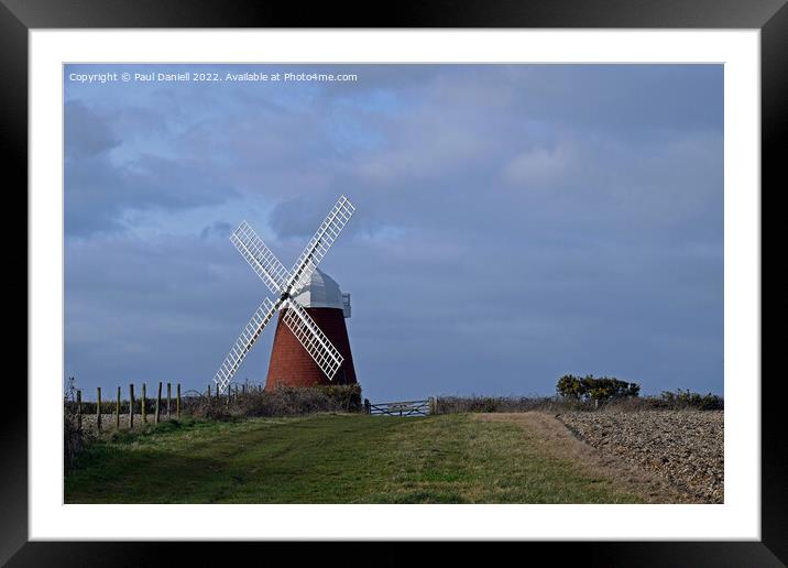 Halnaker windmill Framed Mounted Print by Paul Daniell