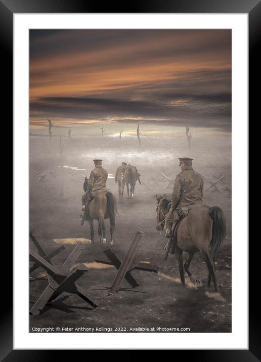 Crossing the Bad Lands Framed Mounted Print by Peter Anthony Rollings