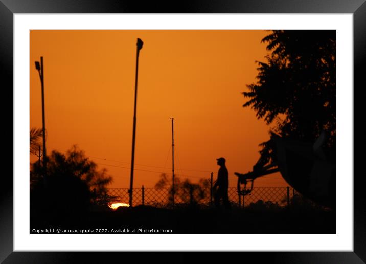 Shades of red  Framed Mounted Print by anurag gupta