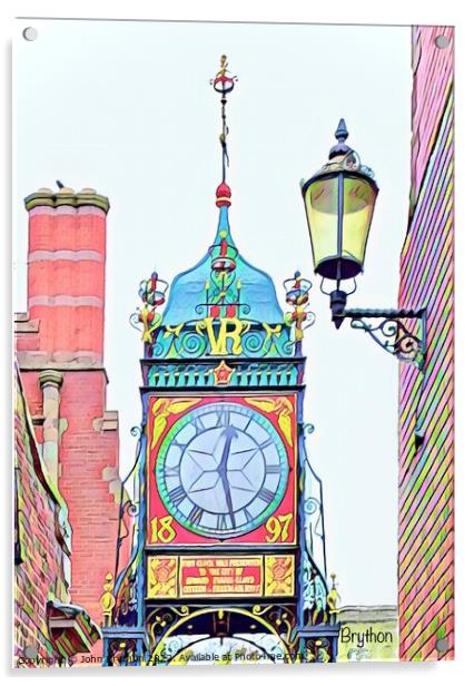 Chester Eastgate Clock Acrylic by John Brython
