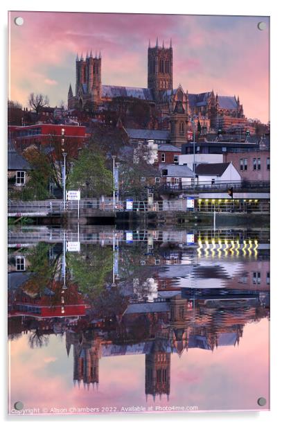 Cathedral Reflections  Acrylic by Alison Chambers
