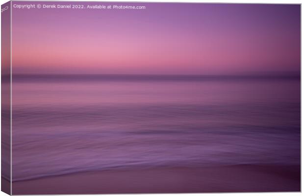 Ethereal Sunrise Over Boscombe Beach Canvas Print by Derek Daniel