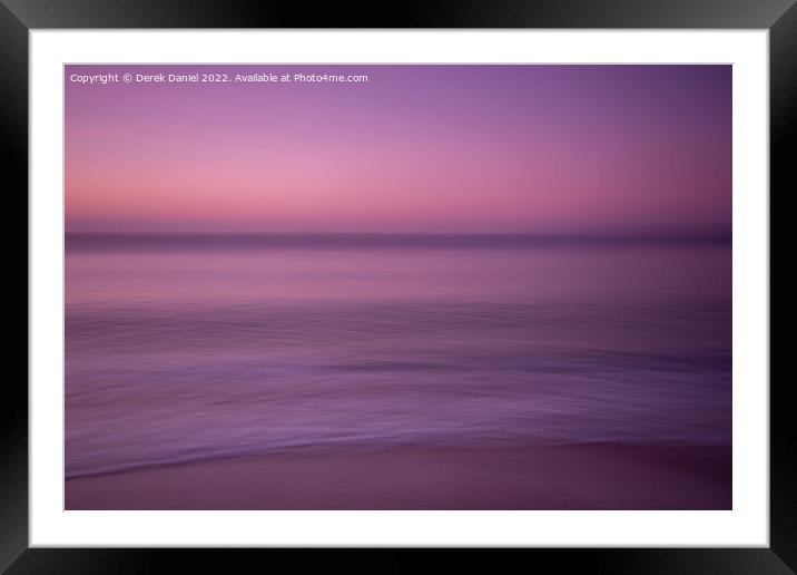 Ethereal Sunrise Over Boscombe Beach Framed Mounted Print by Derek Daniel