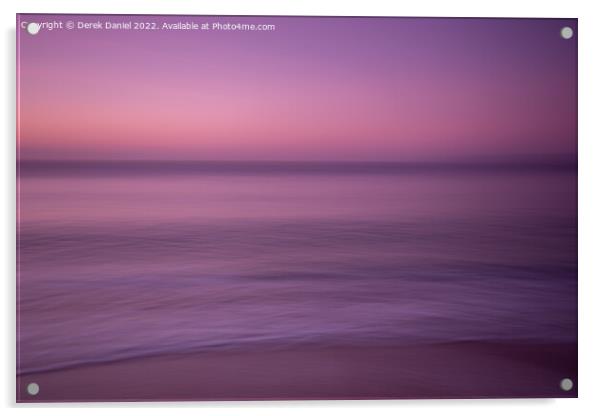 Ethereal Sunrise Over Boscombe Beach Acrylic by Derek Daniel