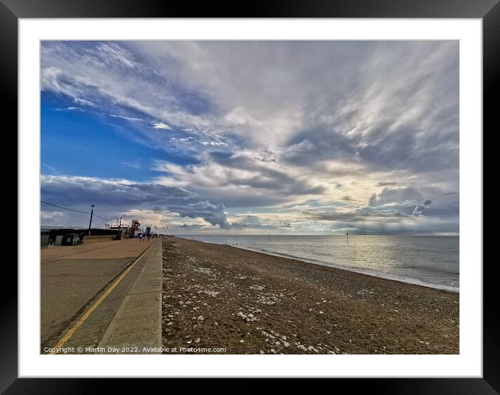 Majestic Clouds Dramatically Overwhelm The Wash Framed Mounted Print by Martin Day