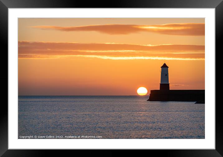 Berwick Sunrise Framed Mounted Print by Dave Collins