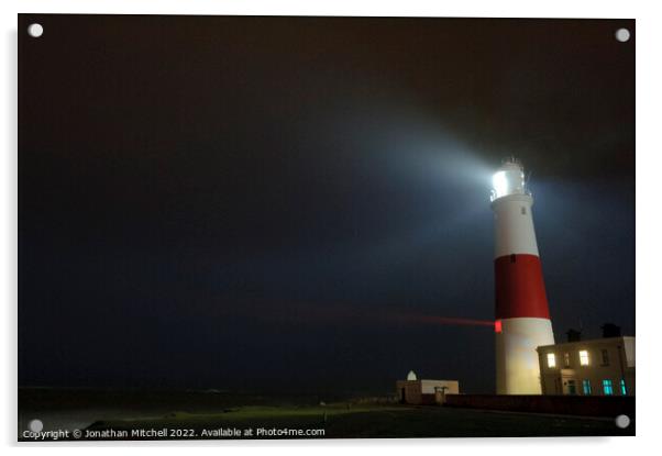 Portland Bill Lighthouse, Dorset, England, 2014 Acrylic by Jonathan Mitchell