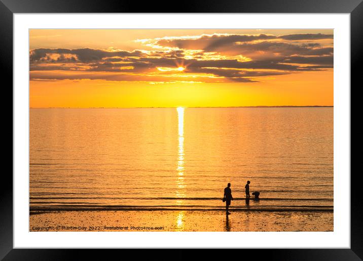 Silhouette of Joy Framed Mounted Print by Martin Day