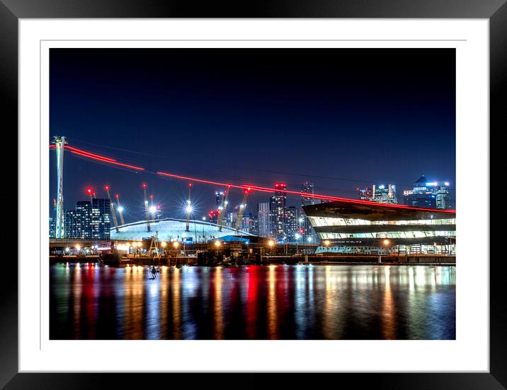 The O2 Arena  Framed Mounted Print by johnny weaver