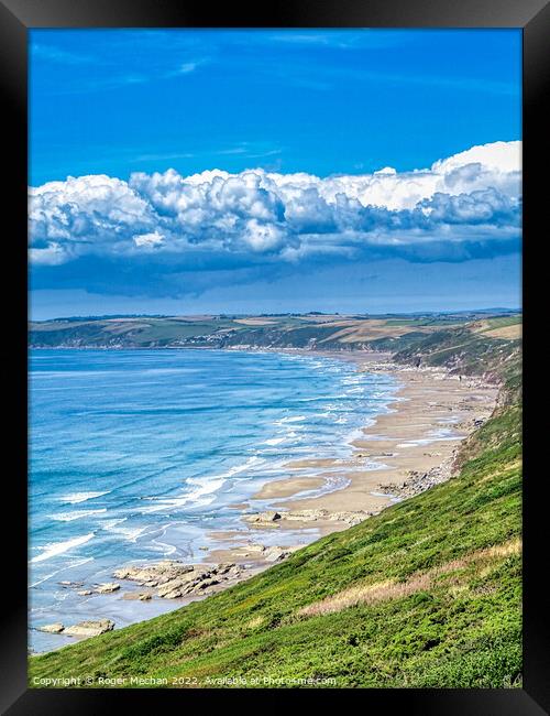 Cornwall's Coastal Beauty Framed Print by Roger Mechan