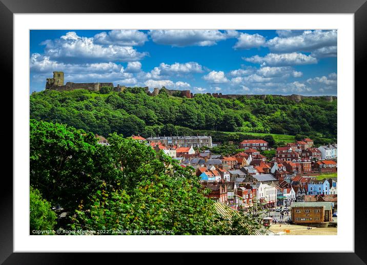 Scarborough Castle Ruins Framed Mounted Print by Roger Mechan