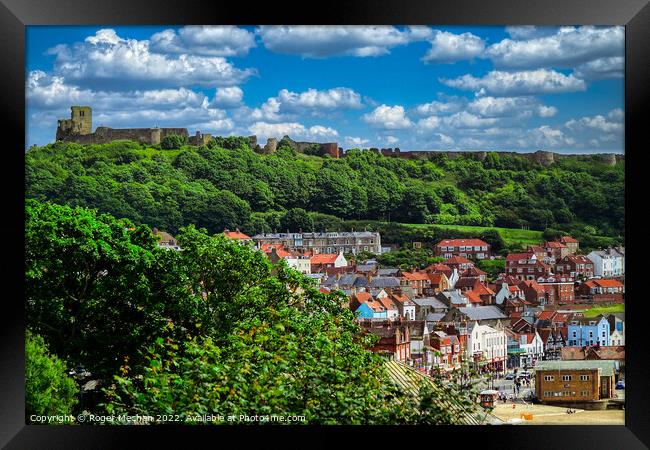 Scarborough Castle Ruins Framed Print by Roger Mechan