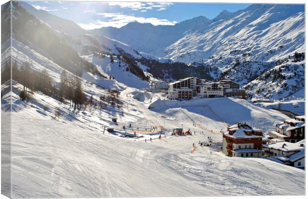 Obergurgl Hochgurgl Tirol Austrian Alps Austria Canvas Print by Andy Evans Photos