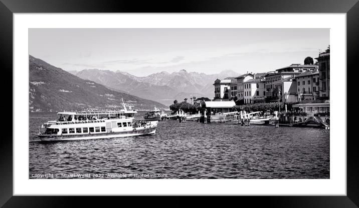 Ferry to Bellagio, Italy Framed Mounted Print by Stuart Wyatt