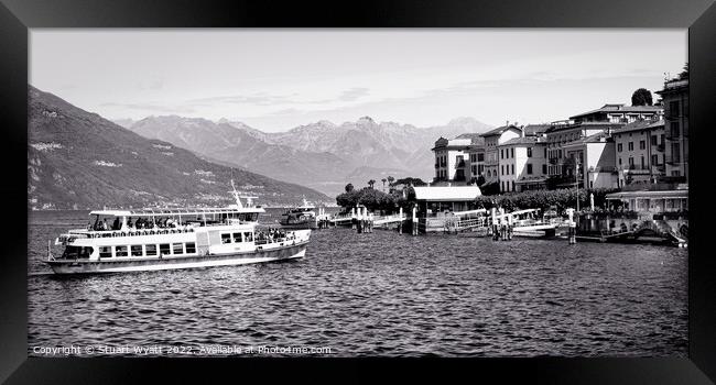 Ferry to Bellagio, Italy Framed Print by Stuart Wyatt