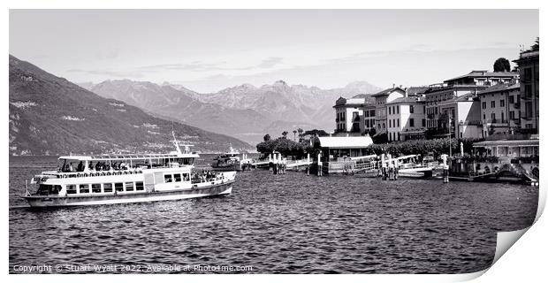 Ferry to Bellagio, Italy Print by Stuart Wyatt