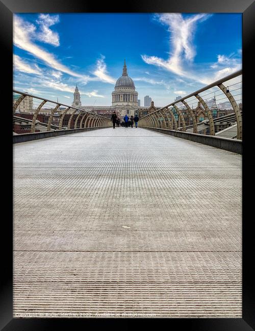 The Magnificent St. Paul's Millennium Bridge Framed Print by Roger Mechan
